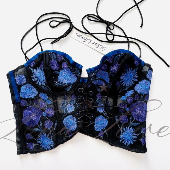 FOR LOVE & LEMONS Kaylee Floral Crop Top (size XS, S, M & L) NWT - Picture 5 of 10